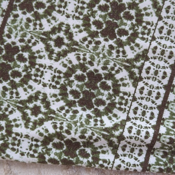 CB Established 1962 Boho Maxi Y2K Skirt L Green Pattern A-Line - Picture 9 of 12